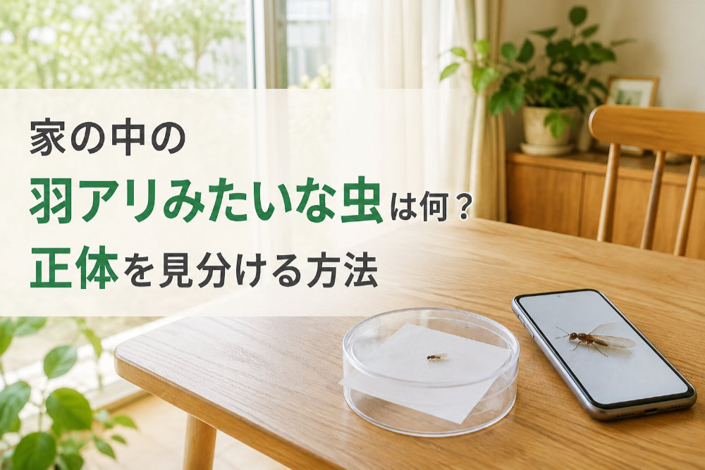 家の中の羽アリみたいな虫は何?正体を見分ける方法