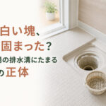 その白い塊、何が固まった？風呂場の排水溝にたまるものの正体