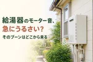 給湯器のモーター音、急にうるさい？そのブーンはどこから来る