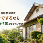 屋根裏の動物駆除を自分でするなら｜できる作業と任せたい作業