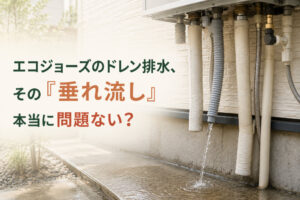 エコジョーズのドレン排水、その「垂れ流し」本当に問題ない？