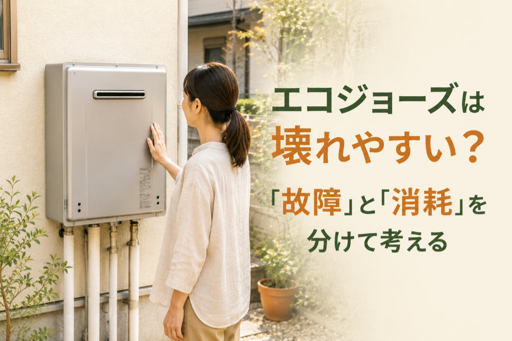 エコジョーズは壊れやすい?「故障」と「消耗」を分けて考える