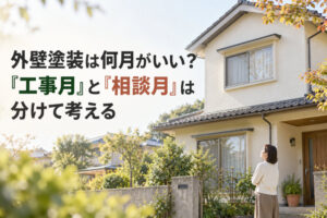 外壁塗装は何月がいい？『工事月』と『相談月』は分けて考える