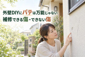 外壁DIYにパテは万能じゃない｜補修できる傷・できない傷
