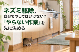 ネズミ駆除、自分でやってはいけない?「やらない作業」を先に決める