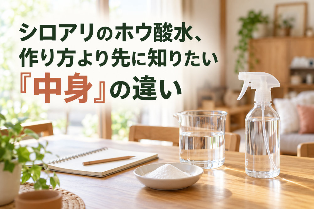 シロアリのホウ酸水、作り方より先に知りたい「中身」の違い