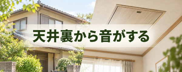 天井裏から音がする