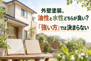 外壁塗装、油性と水性どちらが良い？「強い方」では決まらない